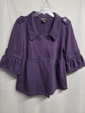 Luii Deep Purple Knit Jacket